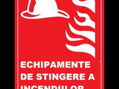 Placuta pentru echipamente de stingere a incendiilor